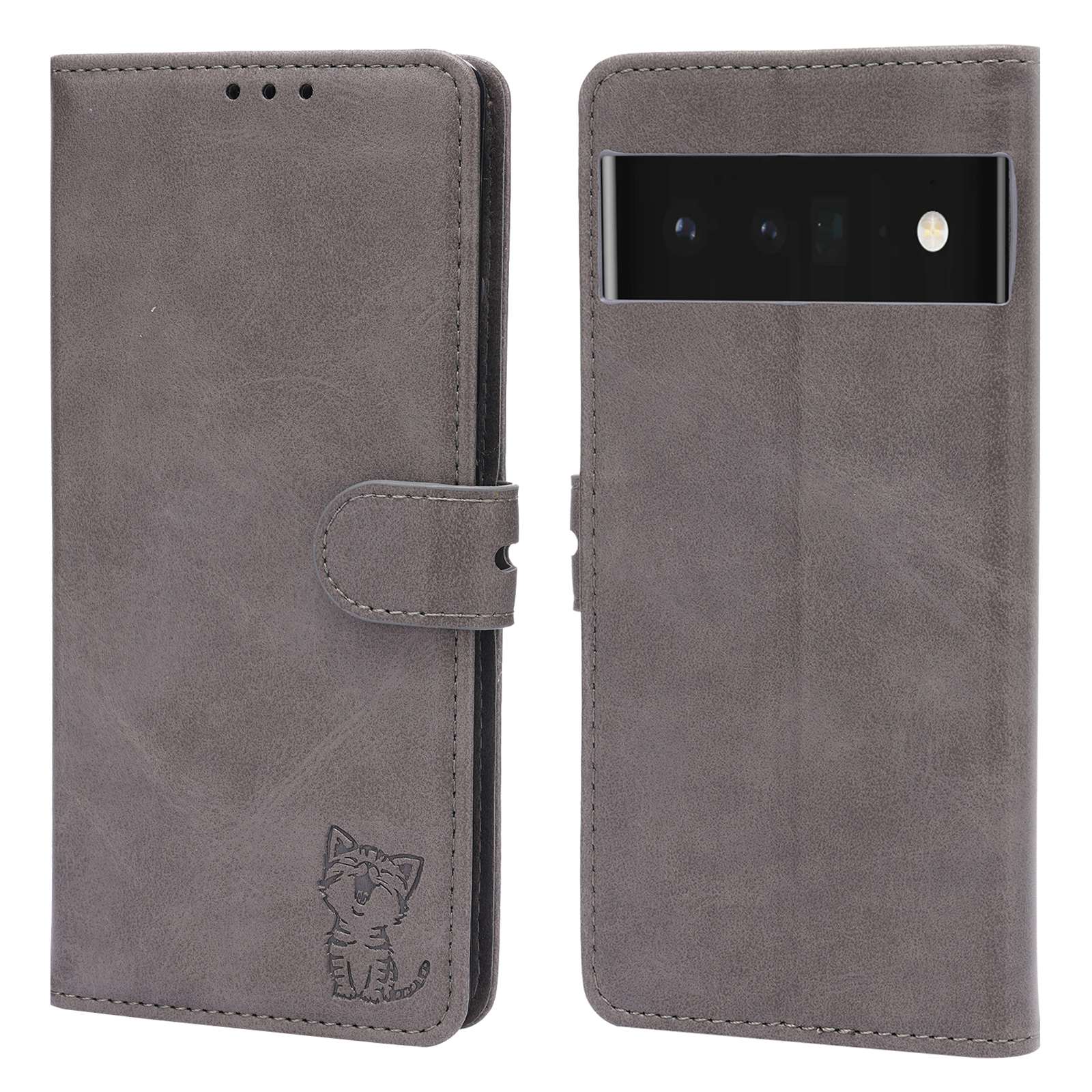 For Google Pixel 7a PU Leather Stand Wallet Case Happy Cat Pattern Imprinted Magnetic Clasp Phone Cover For Google Pixel 7a PU Leather Stand Wallet Case Happy Cat Pattern Imprinted Magnetic Clasp Phone Cover